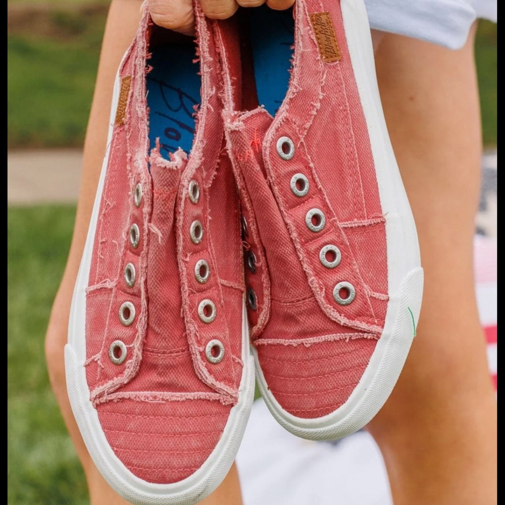 Blowfish Faded Cherry Red Slip-On Sneakers